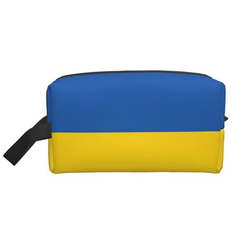 Aufbewahrungstasche mit Flagge der Ukraine, kleine Make-up-Tasche für Geldbörse, Reise-Make-up-Tasche, Mini-Kosmetiktasche für Herren, Flagge der Ukraine, Einheitsgröße von MDATT