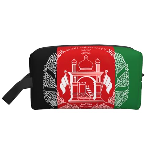 Aufbewahrungstasche mit Flagge von Afghanistan, kleine Make-up-Tasche für Geldbörse, Reisen, Make-up-Tasche, Mini-Kosmetiktasche für Herren, Flagge von Afghanistan, Einheitsgröße von MDATT