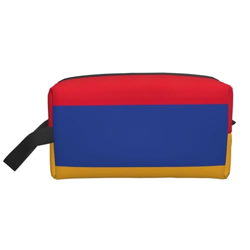 Aufbewahrungstasche mit Flagge von Armenien, kleine Make-up-Tasche für Geldbörse, Reise-Make-up-Tasche, Mini-Kosmetiktasche für Herren, Flagge von Armenien, Einheitsgröße von MDATT