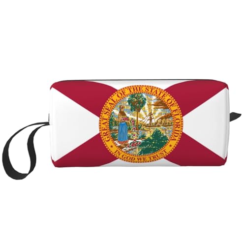 Aufbewahrungstasche mit Flagge von Florida, kleine Make-up-Tasche für Geldbörse, Reise-Make-up-Tasche, Mini-Kosmetiktasche für Herren, Flagge von Florida, Einheitsgröße von MDATT