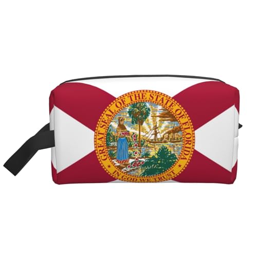 Aufbewahrungstasche mit Flagge von Florida, kleine Make-up-Tasche für Geldbörse, Reise-Make-up-Tasche, Mini-Kosmetiktasche für Herren, Flagge von Florida, Einheitsgröße von MDATT