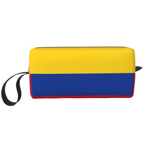 MDATT Aufbewahrungstasche mit Flagge von Kolumbien, kleine Make-up-Tasche für Geldbörse, Reise-Make-up-Tasche, Mini-Kosmetiktasche für Herren, Flagge von Kolumbien, Einheitsgröße von MDATT