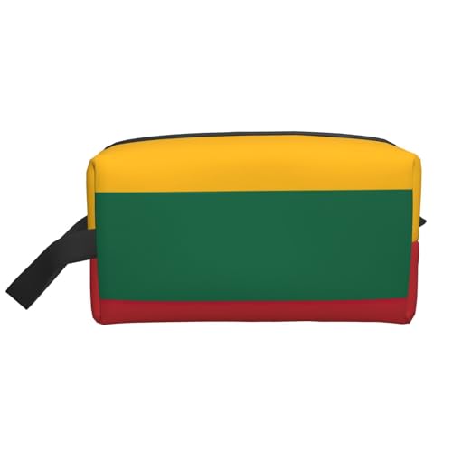 Aufbewahrungstasche mit Flagge von Litauen, kleine Make-up-Tasche für Geldbörse, Reise-Make-up-Tasche, Mini-Kosmetiktasche für Herren, Flagge von Litauen, Einheitsgröße von MDATT