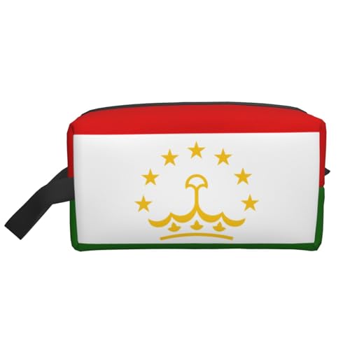 Aufbewahrungstasche mit Flagge von Tadschikistan, kleine Make-up-Tasche für Geldbörse, Reisen, Make-up-Tasche, Mini-Kosmetiktasche für Herren, Flagge von Tadschikistan, Einheitsgröße von MDATT