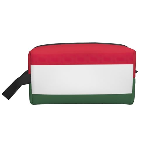 Aufbewahrungstasche mit Flagge von Ungarn, kleine Make-up-Tasche für Geldbörse, Reise-Make-up-Tasche, Mini-Kosmetiktasche für Herren, Flagge von Ungarn, Einheitsgröße von MDATT