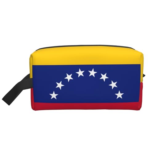 Aufbewahrungstasche mit Flagge von Venezuela, kleine Make-up-Tasche für Geldbörse, Reise-Make-up-Tasche, Mini-Kosmetiktasche für Herren, Flagge von Venezuela, Einheitsgröße von MDATT