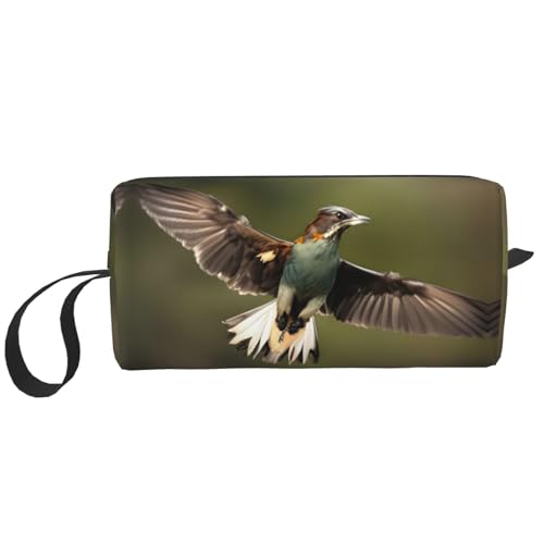 Aufbewahrungstasche mit Jagdfliegen-Wildmotiv, kleine Make-up-Tasche für Geldbörse, Reise-Make-up-Tasche, Mini-Kosmetiktasche für Herren, Jagd fliegen-wild, Einheitsgröße von MDATT