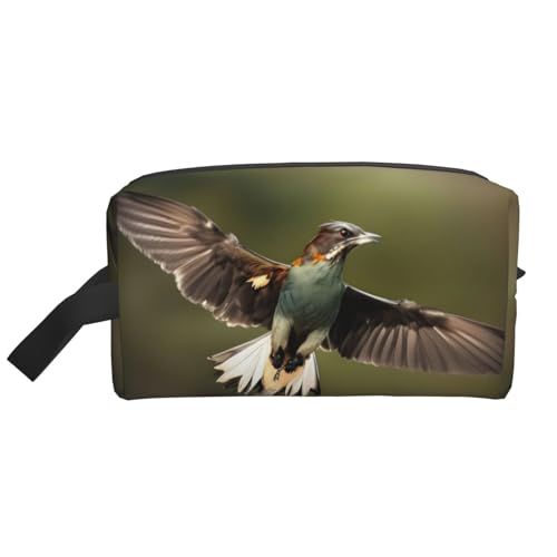 Aufbewahrungstasche mit Jagdfliegen-Wildmotiv, kleine Make-up-Tasche für Geldbörse, Reise-Make-up-Tasche, Mini-Kosmetiktasche für Herren, Jagd fliegen-wild, Einheitsgröße von MDATT