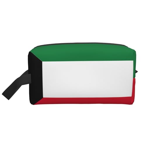 Aufbewahrungstasche mit Kuwait-Flagge, kleine Make-up-Tasche für Geldbörse, Reise-Make-up-Tasche, Mini-Kosmetiktasche für Herren, Kuwaitische Flagge, Einheitsgröße von MDATT