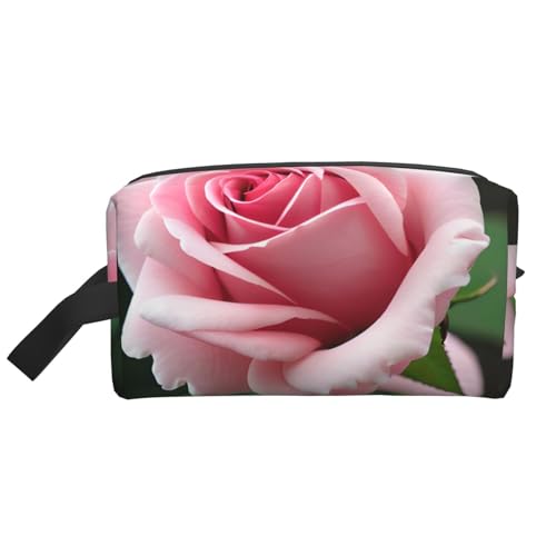 Aufbewahrungstasche mit Rosenblüten, kleine Make-up-Tasche für Geldbörse, Reise-Make-up-Tasche, Mini-Kosmetiktasche für Herren, Rosenblüte, Einheitsgröße von MDATT