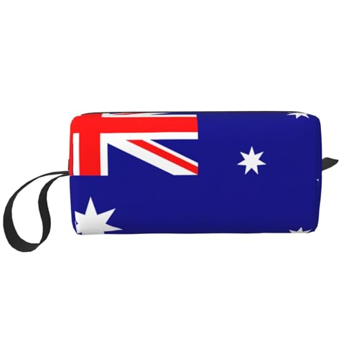 Aufbewahrungstasche mit australischer Flagge, kleine Make-up-Tasche für Geldbörse, Reise-Make-up-Tasche, Mini-Kosmetiktasche für Herren, Australische Flagge, Einheitsgröße von MDATT