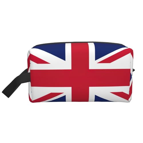 Aufbewahrungstasche mit britischer Flagge, kleine Make-up-Tasche für Geldbörse, Reise-Make-up-Tasche, Mini-Kosmetiktasche für Herren, Union Jack Design, Einheitsgröße von MDATT