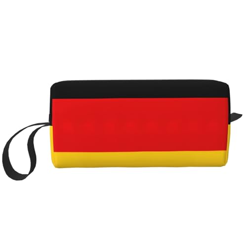 Aufbewahrungstasche mit deutscher Flagge, kleine Make-up-Tasche für Geldbörse, Reise-Make-up-Tasche, Mini-Kosmetiktasche für Herren, Deutschland Flagge, Einheitsgröße von MDATT