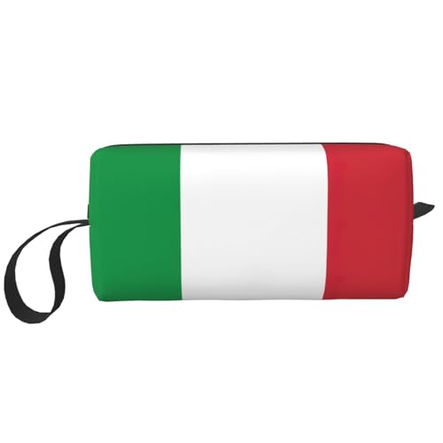 Aufbewahrungstasche mit italienischer Flagge, kleine Make-up-Tasche für Geldbörse, Reise-Make-up-Tasche, Mini-Kosmetiktasche für Herren, Italien-Flagge, Einheitsgröße von MDATT