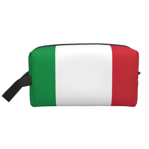 Aufbewahrungstasche mit italienischer Flagge, kleine Make-up-Tasche für Geldbörse, Reise-Make-up-Tasche, Mini-Kosmetiktasche für Herren, Italien-Flagge, Einheitsgröße von MDATT