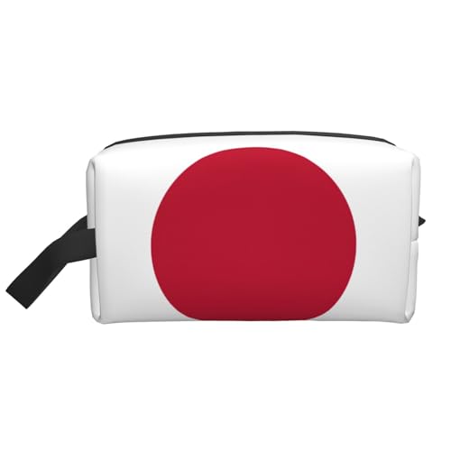 Aufbewahrungstasche mit japanischer Flagge, kleine Make-up-Tasche für Geldbörse, Reise-Make-up-Tasche, Mini-Kosmetiktasche für Herren, Japanische Flagge, Einheitsgröße von MDATT