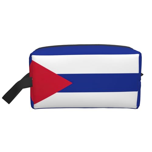 Aufbewahrungstasche mit kubanischer Flagge, kleine Make-up-Tasche für Geldbörse, Reise-Make-up-Tasche, Mini-Kosmetiktasche für Herren, Kubanische Flagge, Einheitsgröße von MDATT