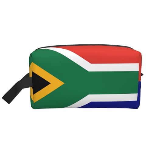 Aufbewahrungstasche mit südafrikanischer Flagge, kleine Make-up-Tasche für Geldbörse, Reise-Make-up-Tasche, Mini-Kosmetiktasche für Herren, Südafrikanische Flagge, Einheitsgröße von MDATT