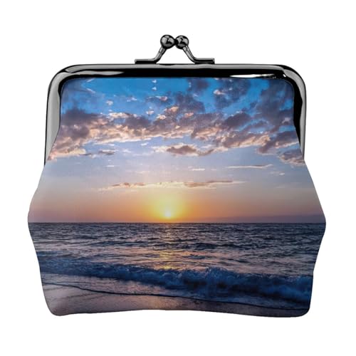 Blue Ocean Printing Kleine Münzbörse, leichte Reisebrieftasche für Sightseeing-Touren und Einkaufsbummel, Schwarz , Einheitsgröße, Münztasche von MDATT
