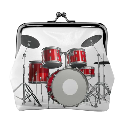 Cool Drum Set Printing Kleine Münzbörse, Leichte Reisebrieftasche für Sightseeing-Touren und Einkaufsbummel, Schwarz , Einheitsgröße, Münztasche von MDATT