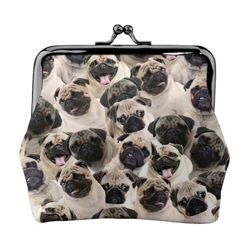 Dog 1 Bedruckte kleine Münzbörse, leichte Reisebrieftasche für Sightseeing-Touren und Einkaufsbummel, Schwarz , Einheitsgröße, Münztasche von MDATT