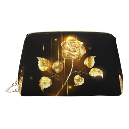 Goldene Rose Reise-Make-up-Organizer, tragbare Kulturtasche für Damen, gold, Einheitsgröße, Kulturbeutel von MDATT