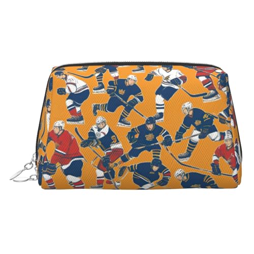 Hockey Reise-Make-up-Organizer, tragbarer Kulturbeutel für Damen, silber, Einheitsgröße, Kulturbeutel von MDATT