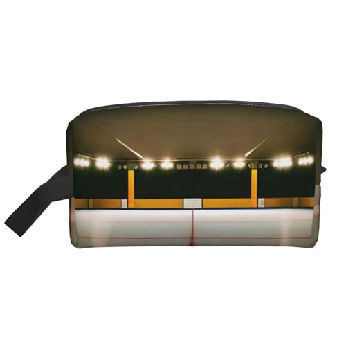 Hockeyschläger-Kosmetiktasche für Damen, kleine Make-up-Tasche für Geldbörse, Make-up-Tasche, Reise-Make-up-Tasche mit Reißverschluss, Hockeyschläger, Einheitsgröße von MDATT