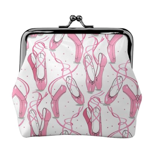 Kleine Geldbörse mit Ballettschuhen, leichte Reisebrieftasche für Sightseeing-Touren und Einkaufsbummel, Schwarz , Einheitsgröße, Münztasche von MDATT