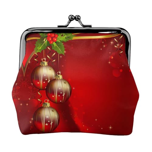 Kleine Geldbörse mit Weihnachts-Laternen-Druck, leichte Reisebrieftasche für Sightseeing-Touren und Einkaufstouren, Schwarz , Einheitsgröße, Münztasche von MDATT