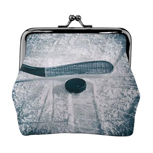 Kleine Make-up-Tasche für Hockey-Sport, tragbare Mini-Kosmetiktasche, für Fitnessstudio und den täglichen Gebrauch, Schwarz , Einheitsgröße, Münztasche von MDATT