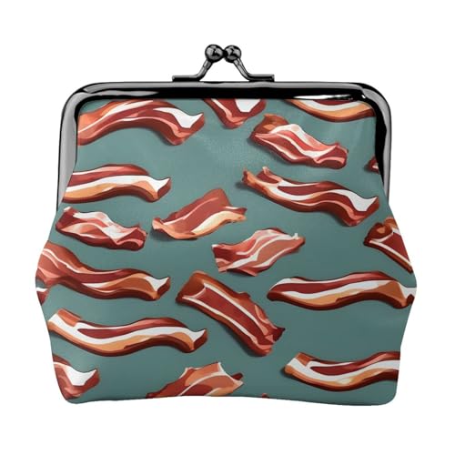 Kleine Make-up-Tasche mit Streifenmuster für Geldbörse, tragbare Mini-Kosmetiktaschen, für Fitnessstudio und den täglichen Gebrauch, Schwarz , Einheitsgröße, Münztasche von MDATT