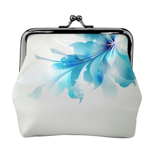 Kleine Münzgeldbörse mit Ombré-Blumendruck, leichte Reisebrieftasche für Sightseeing-Touren und Einkaufstouren, Schwarz , Einheitsgröße, Münztasche von MDATT