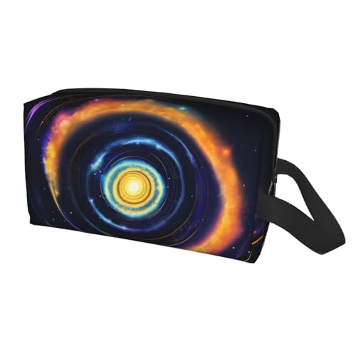 Kosmetiktasche mit Weltraumspirale für Damen, kleine Make-up-Tasche für Geldbörse, Make-up-Tasche, Reise-Make-up-Tasche mit Reißverschluss, Space Spiral Cosmic Energy, Einheitsgröße von MDATT