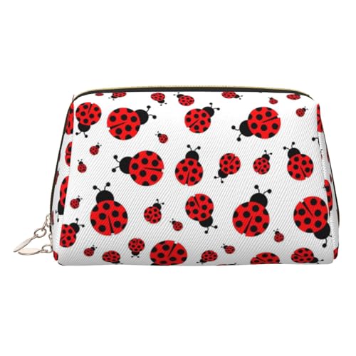 Ladybug Reise-Make-up-Organizer, tragbarer Kulturbeutel für Damen, gold, Einheitsgröße, Kulturbeutel von MDATT