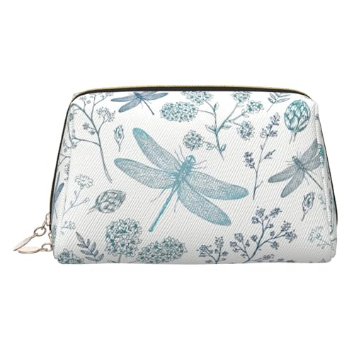 Libellen-Reise-Make-up-Organizer, tragbare Kulturtasche für Damen, gold, Einheitsgröße, Kulturbeutel von MDATT