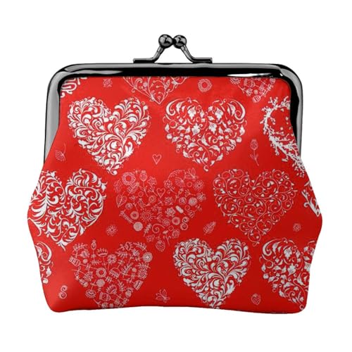 Love Printing Kleine Münzbörse, leichte Reisebrieftasche für Sightseeing-Touren und Einkaufsbummel, Schwarz , Einheitsgröße, Münztasche von MDATT