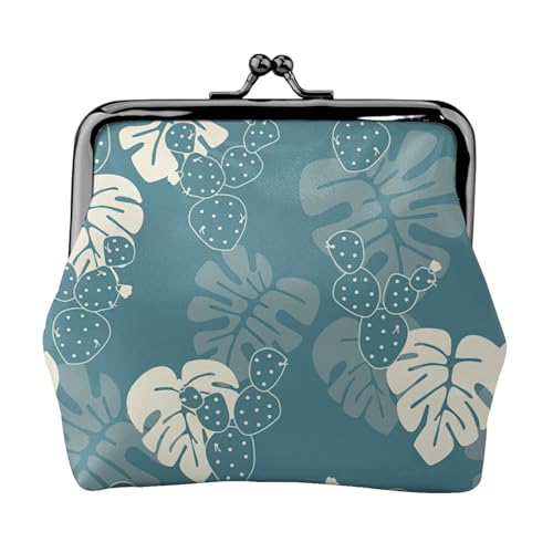 Luxuriöse kleine Geldbörse mit niedlichem Blätterdruck, leichte Reisebrieftasche für Sightseeing-Touren und Einkaufsbummel, Schwarz , Einheitsgröße, Münztasche von MDATT