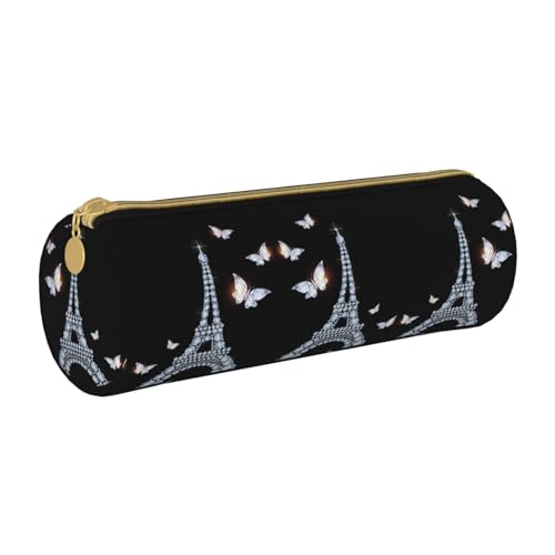 MDATT Eiffelturm 6 Handgepäck-Stift- und Federmäppchen, Mehrzweck-Schreibwaren-Tasche für Schüler und Studenten, weiß, Einheitsgröße, Taschen-Organizer von MDATT