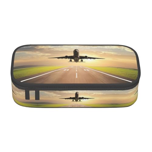 MDATT Federmäppchen für die Schule, mit mehreren Fächern, niedliches tragbares Federmäppchen für Schule, Büro, Schwarz , Einheitsgröße, Taschen-Organizer von MDATT