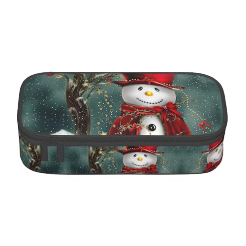 MDATT Federmäppchen für die Weihnachtsschule, mehrere Fächer, niedliches tragbares Stifteetui, Stifteetui für Schule, Büro, Schwarz , Einheitsgröße, Taschen-Organizer von MDATT