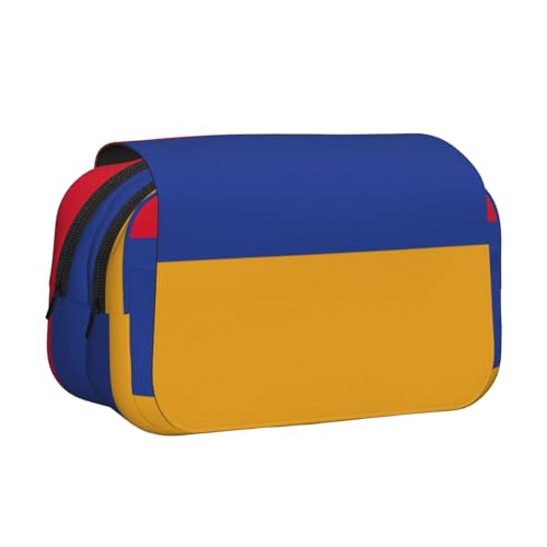 MDATT Federmäppchen mit Flagge von Armenien, für Erwachsene, langlebige Stifte-Tragetasche, Schwarz , Einheitsgröße, Taschen-Organizer von MDATT