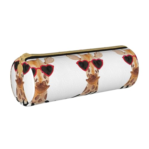 MDATT Federmäppchen mit Giraffen-Motiv, Mehrzweck-Schreibwaren-Tasche für Schüler, weiß, Einheitsgröße, Taschen-Organizer von MDATT