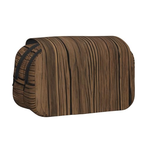 MDATT Federmäppchen mit Holzmaserung für Erwachsene, langlebige Stift-Tragetasche, Schwarz , Einheitsgröße, Taschen-Organizer von MDATT