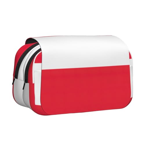 MDATT Federmäppchen mit Österreichischer Flagge, für Erwachsene, langlebige Stift-Tragetasche, Schwarz , Einheitsgröße, Taschen-Organizer von MDATT