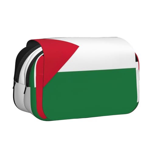 MDATT Federmäppchen mit Palästina-Flagge, für Erwachsene, langlebige Stift-Tragetasche, Schwarz , Einheitsgröße, Taschen-Organizer von MDATT