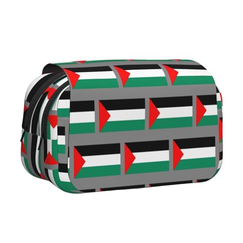 MDATT Federmäppchen mit Palästina-Flagge, für Erwachsene, langlebige Stift-Tragetasche, Schwarz , Einheitsgröße, Taschen-Organizer von MDATT