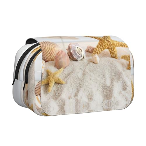 MDATT Federmäppchen mit Strandmotiv für Erwachsene, langlebige Stift-Tragetasche, Schwarz , Einheitsgröße, Taschen-Organizer von MDATT