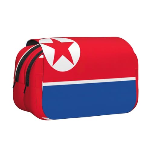 MDATT Federmäppchen mit koreanischer Flagge, für Erwachsene, langlebige Stift-Tragetasche, Schwarz , Einheitsgröße, Taschen-Organizer von MDATT