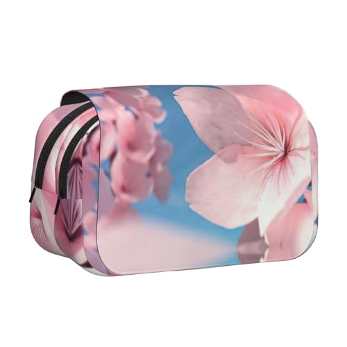 MDATT Federmäppchen mit rosa Kirschblüten für Erwachsene, langlebige Stift-Tragetasche, Schwarz , Einheitsgröße, Taschen-Organizer von MDATT